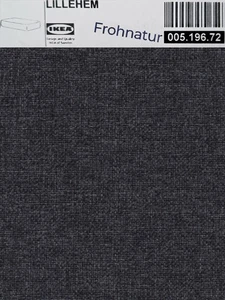 Ikea LILLEHEM Bezug für 2er Sitzelement Gunnared dunkelgrau 005.196.72 NEU OVP - Bild 1 von 1