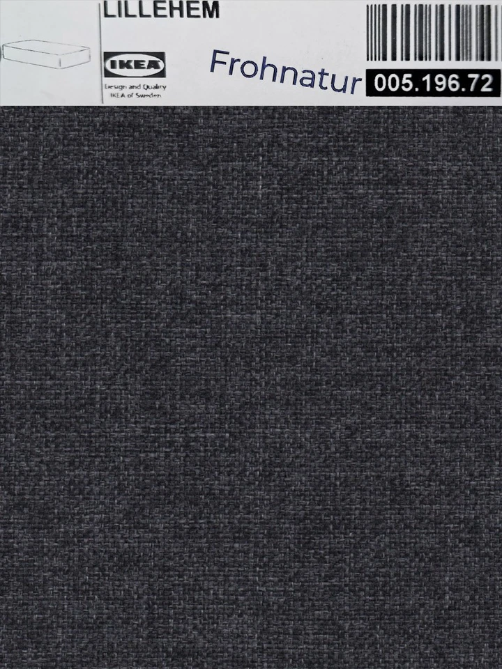 Ikea LILLEHEM Bezug für 2er Sitzelement Gunnared dunkelgrau 005.196.72 NEU OVP - Bild 1 von 1