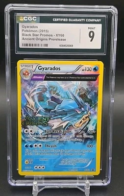 2015 Pokemon Gyarados XY60 Ancient Origins pre Release CGC 9 - Image 1 of 2