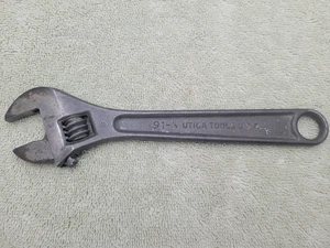 Vintage 1950's Utica Tools #91-8  Adjustable Wrench 8 in. - Picture 1 of 7