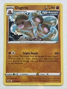 Pokémon TCG Chilling Reign Dugtrio 077/198 NM Rare - Picture 1 of 2