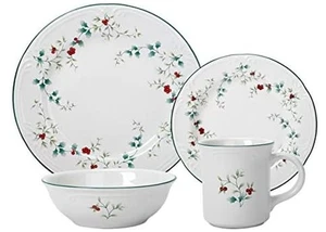 Pfaltzgraff Winterberry 16-teiliges Geschirrset Weihnachten Stechpalme Beeren für 4 - Bild 1 von 2