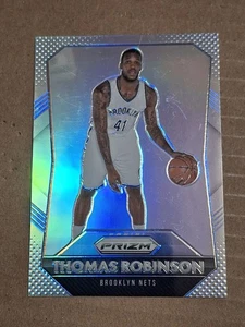 2015-16 THOMAS ROBINSON PANINI PRIZM SILVER NBA CARD #168 BROOKLYN NETS KANSAS - Picture 1 of 3