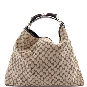 Gucci Horsebit Hobo GG Canvas Large - Picture 1 of 9