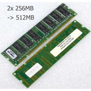 2x 256MB -> 512MB Vintage SD-RAM from MT 53501032 FRU: 45P6236 SDRAM SD RAM M585 - Picture 1 of 1