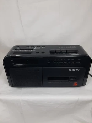 Sony Dream Machine ICF-C600 AM/FM Radio Dual Alarm Cassette Player Works  - Image 1 of 4