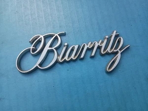 Cadillac Biarritz 1979-1985 Chrome Script Emblem OEM Used - Picture 1 of 4