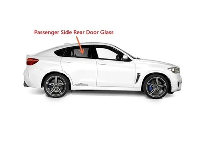Fits 2008-2014 BMW X6 / X6M Passenger Right Side Rear Door Window Glass Foto 1 de 2