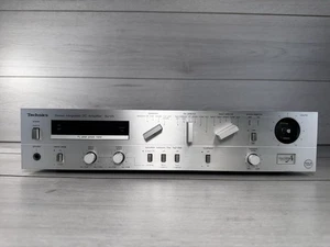 *RARE* TECHNICS SU-V5 Stereo Integrated DC Amplifier Hi-Fi Silver Amp 80s VTG - Picture 1 of 14