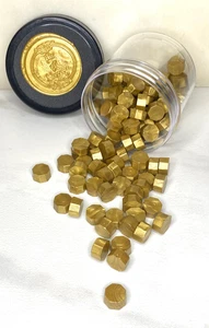 Cuentas de cera de sellado de oro Dijon de 100 unidades - Imagen 1 de 3