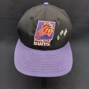 1990er Cedric Ceballos Phoenix Suns Snapback Cap Mütze AJD Made USA lila schwarz  - Bild 1 von 13