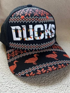 Zephyr Anaheim Mighty Ducks Hat One Size Black Snapback Black Wool Christmas - Picture 1 of 5