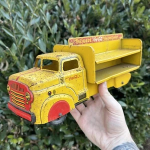 Vintage Original Marx Pressed Steel Coca Cola Truck Coke Truck - Picture 1 of 7
