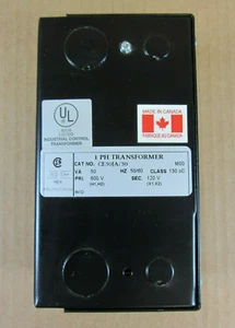 Transformador cerrado Rex de 1 pH, 50 VA, 600V a 120 V. CE50JA/50 - Imagen 1 de 6