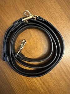 Bandolier HAILEY Pebble Leather Strap Only Black/Gold Orig $68 (Strap Only) - Photo 1 sur 3