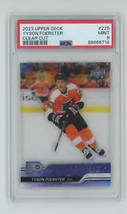 2023-24 Upper Deck Young Guns Clear Cut Acetate Rookie Tyson Foerster RC PSA 9 - Picture 1 of 2