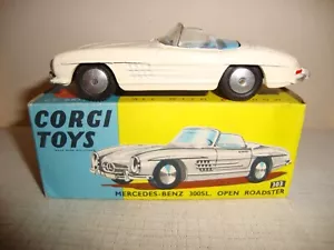 CORGI TOYS 303 MERCEDES BENZ 300SL OPEN ROADSTER - EXCELLENT in original BOX - Picture 1 of 12