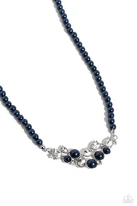 Paparazzi Pampered Pearis Blue Necklace - Picture 1 of 3