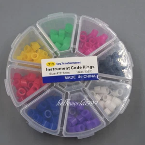 160 Pcs Dental Silicone Instrument Code Rings Autoclavable 135ºC 8 Color - Picture 1 of 10