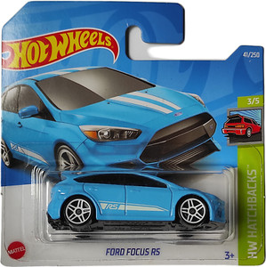 2022 Hot Wheels FORD FOCUS RS (BLUE) Short Card HW HATCHBACKS 3/5