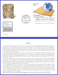 USA5 #UX146 U/A ARTMASTER FDC Anno Mondiale dell'Alfabetizzazione - Foto 1 di 1