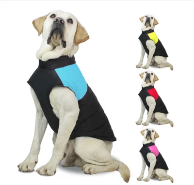 New Winter Dog Waterproof Puffer Jacket Dog Vest Cold Weather Coats Pet Snowsuit - Image 1 of 4