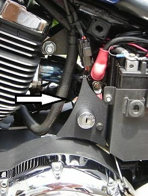 VICTORY SMALL KEY RELOCATION BRACKET WITH HARNESS EXTENSION CABLE VEGAS HAMMER - Image 1 of 4