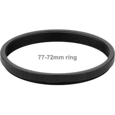 77-72mm step up ring to use 72mm filters on 77mm thread lenses - Image 1 of 2