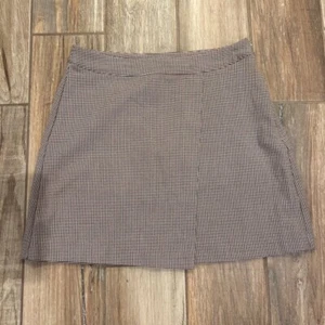 A New Day Womens A Line Skirt Multicolor Houndstooth Above Knee Stretch 2 - Picture 1 of 6