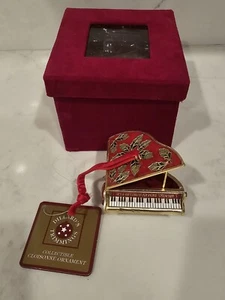 Vtg Dillards Trimmings Grand Piano 2008 Beautiful Ornament With Box Tag - Picture 1 of 6