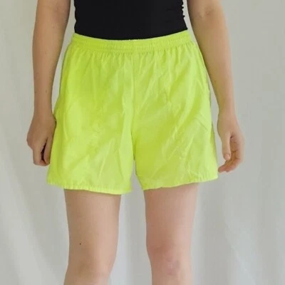 Shorts de bicicleta Trek neon anos 90 - Imagem 1 de 4