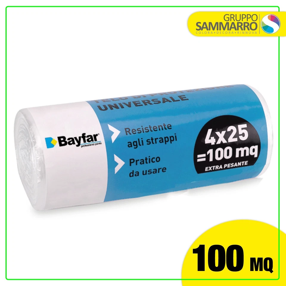 Telo impermeabile trasparente 4x25 m extra resistente copritutto per esterno int - Immagine 1 di 1