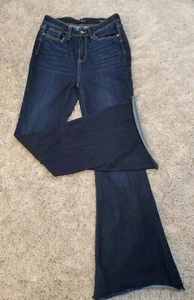Jeans donna Judy blu svasati a vita alta orlo grezzo hipster taglia 9 - Foto 1 di 13