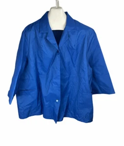 New Vintage Red Kap Royal Blue Size 3XL Long Sleeve Button Up Free US Shipping - Picture 1 of 3
