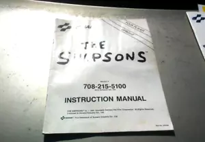 EL MAL ESTADO DE LOS SIMPSON Konami-Orig. Manual-L@@K! - Imagen 1 de 3