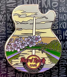 2024 HARD ROCK CAFE WASHINGTON DC CHERRY BLOSSOM FESTIVAL GUITAR LE PIN - Picture 1 of 1