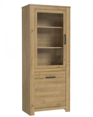 Vitrine 77x185x42cm HAVANNA HVNV711L Vitrinenschrank 2 türiger Schrank - Bild 1 von 4