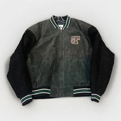 Vintage Disney Tigger One & Only Suede Leather Varsity Jacket Mens 2XL Y2K 90s - Изображение 1 из 4