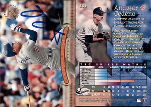 Andujar Cedeno Signed 1996 Stadium Club #334 Card San Diego Padres Auto AU