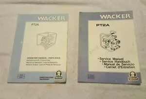 Wacker PT2A Pumpe Bedienungsanleitung Teileliste & Servicehandbuch zwei Handbücher - Bild 1 von 2