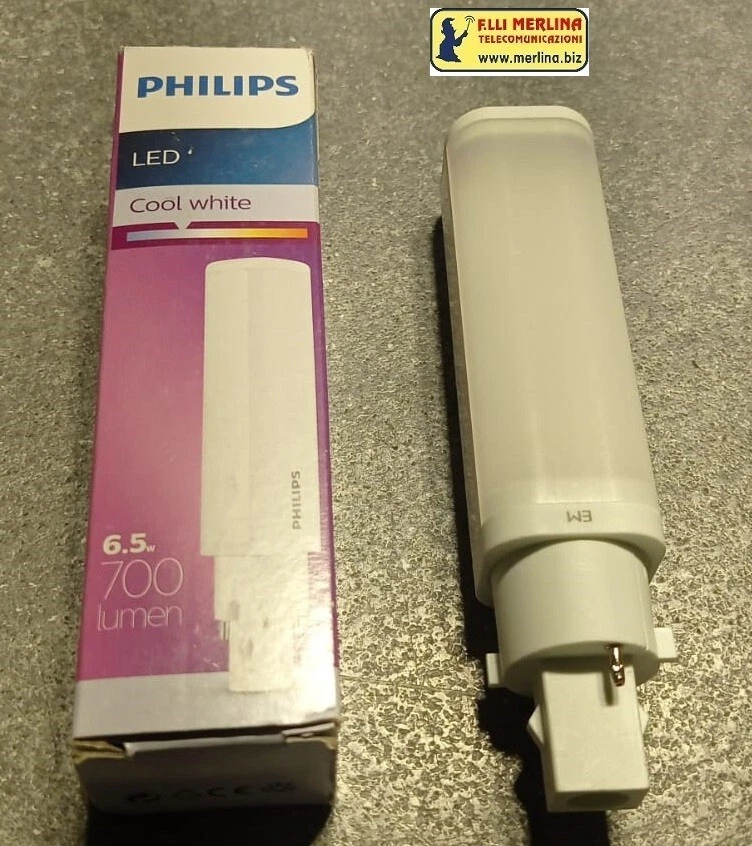 Philips lampada led 6,5W G24d-2 PLC 2P corrisponde 18W 840 4000K 700LM - Immagine 1 di 4