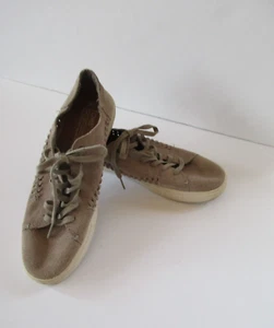 Toms Beige Deconstruido Para Mujer Gamuza Encaje Tenis Zapatos Talla 9 W - Imagen 1 de 9