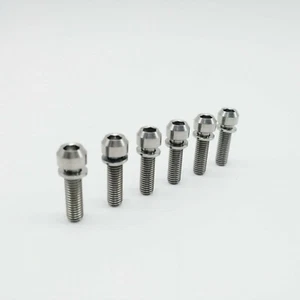 Titanium Ti M5x18mm Screw Allen Head Bolts Washer For Bike Stem 6Pcs/lot - Picture 1 of 3