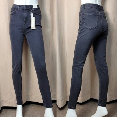 PER UNA Ankle Grazer SKINNY Tencel rich JEANS ~ Size 10 Reg ~ GREY (rrp £39.50) - Image 1 of 4
