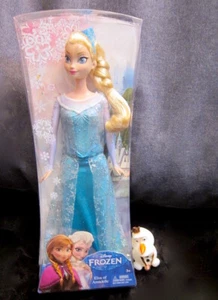 NUEVO EN CAJA FUERA DE STOCK ORIGINAL 2013 MUÑECA CONGELADA: Fab ELSA + FIGURA OLAF extra Disney Mattel - Imagen 1 de 5