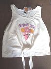 New womens Care Bears white tie up Top Size S - BNWT  UK Size 8