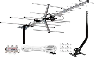 Five Star Yagi Satellite HD TV Antenna up to 200 Mile Long Range, Attic or Roof - Picture 1 of 12