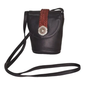 Brighton Umhängetasche geflochten Western Conch Bucket One World Leder - Bild 1 von 12