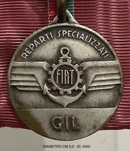FIAT TORINO REPARTI SPECIALIZZATI GIL MEDAGLIA AERONAUTICA MARINA ESERCITO REGNO - Picture 1 of 8
