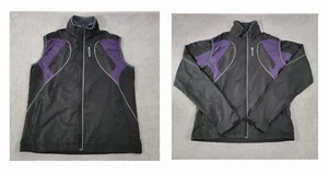 Sugoi Versa Womens Jacket XS Black/Purple 2 in 1 Jacket/Vest Running Cycling - Picture 1 of 17